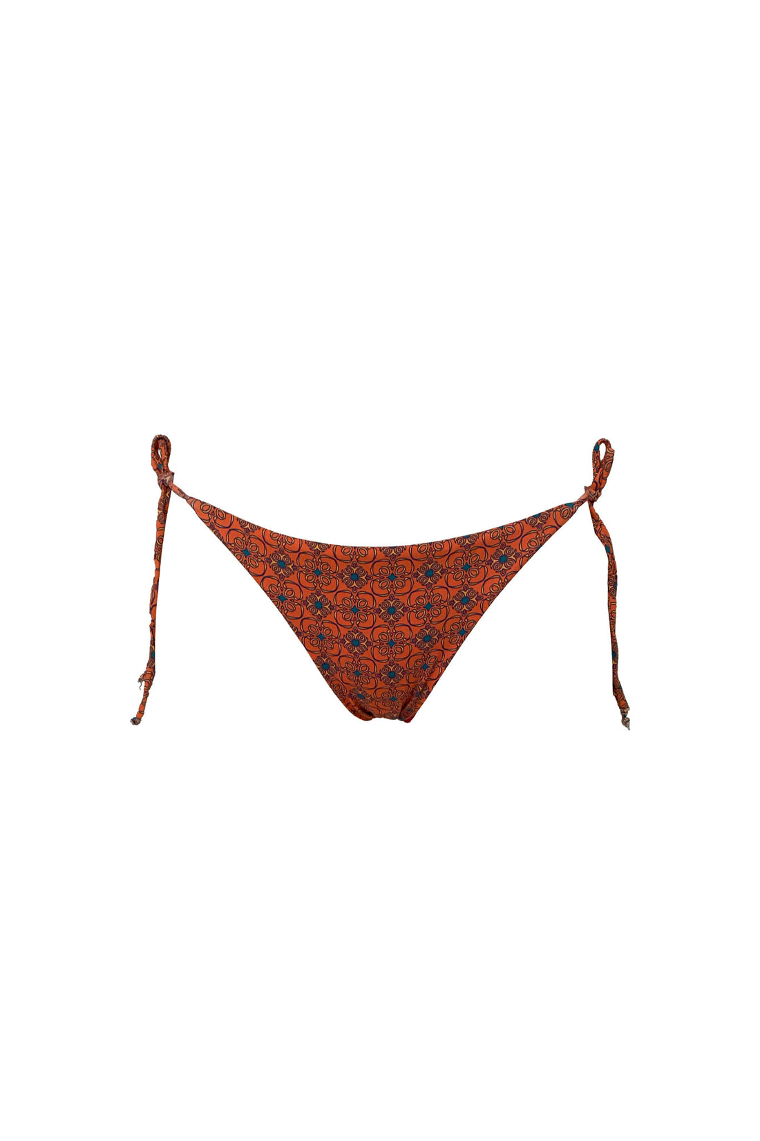 Azulejo Orange Lace Up Bottom