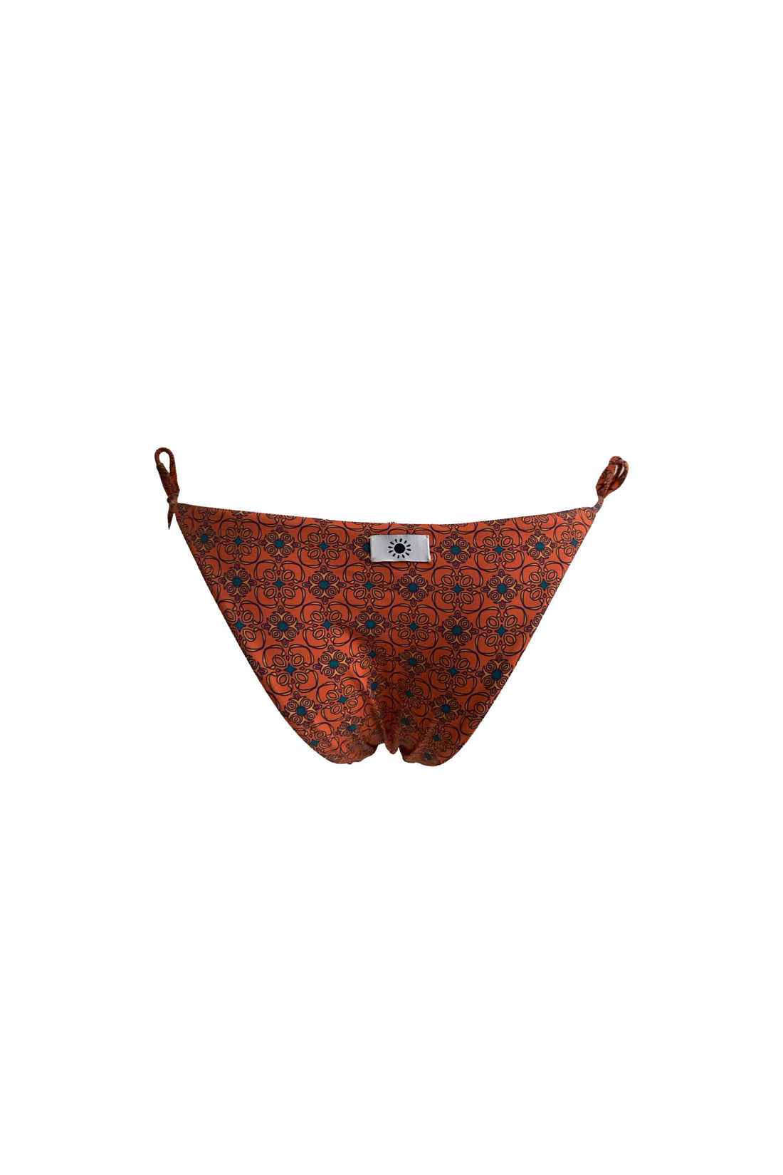 Azulejo Orange Lace Up Bottom