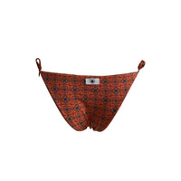 Azulejo Orange Lace Up Bottom