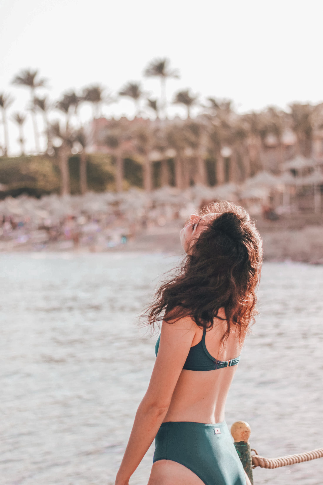 Blue Tropico High Waisted Culotte