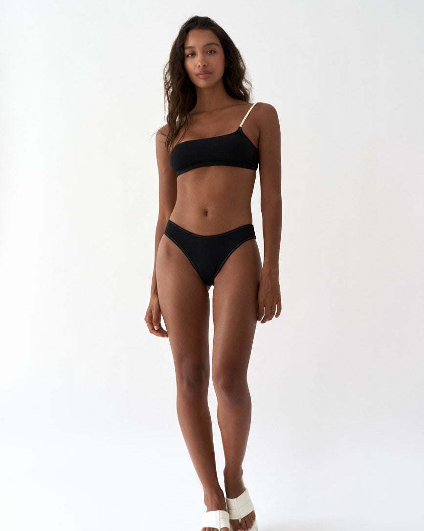 Black One Shoulder Top