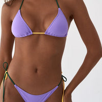 Tricolor Violetta Lace Up Bottom