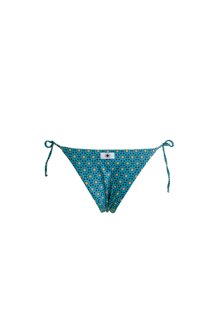 Azulejo Light Blue Brazilian Lace-up Briefs